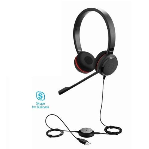JABRA EVOLVE 30 II DUO CUFFIE CON MICROFONO MS USB + JACK 3.5 MM NERO
